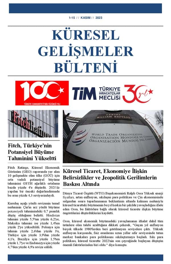 1-15 Kasım 2023 Bülteni 